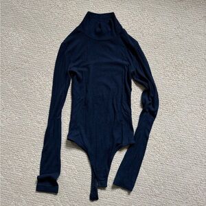 The Turtleneck Bodysuit in Navy